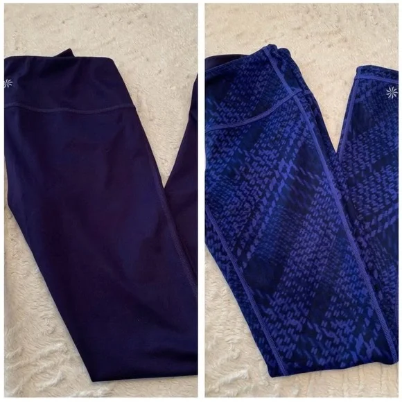 Athleta Westchester Chatagura reversible leggings size S - Picture 2 of 5
